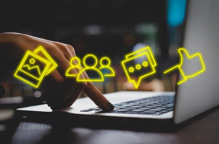 Advertising campaign funnel illustration from awareness to conversion